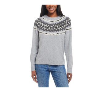 NWT Weatherproof Vintage Women's Pullover Knit Sweater Gray Size XL $60 FFF345
